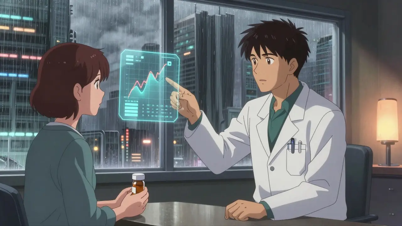 Doctor and patient discussing treatment plan in clinic